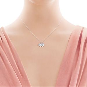 Authentic Return to Tiffany duo of hearts necklace